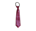 cravate rose à rayures noir 32cm