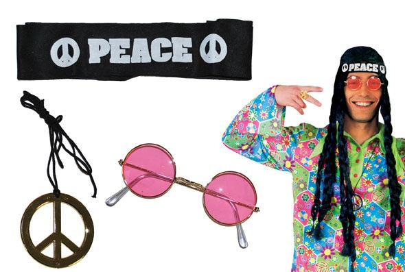 set peace & love bandeau lunettes & collier