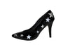 paire de chaussures à talon noir & étoiles pointure 36-37