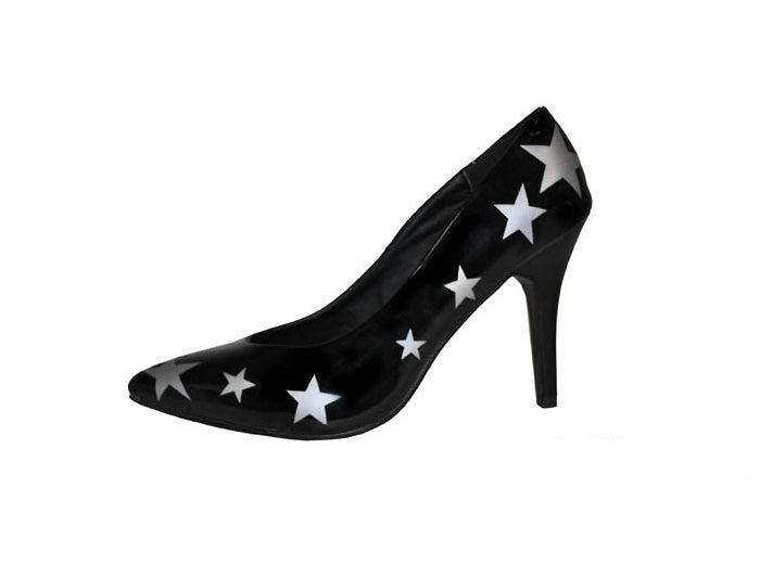 paire de chaussures à talon noir & étoiles pointure 38-39
