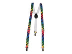 bretelles multicolores avec motifs zèbre