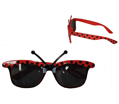 lunettes coccinelle rouge et noir