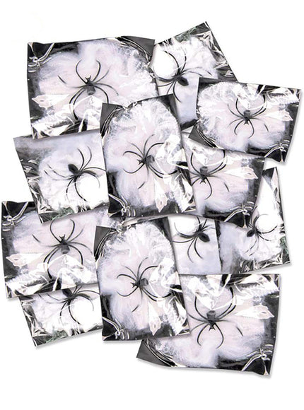 12 sachets de 12 gr. de toiles d'araignée