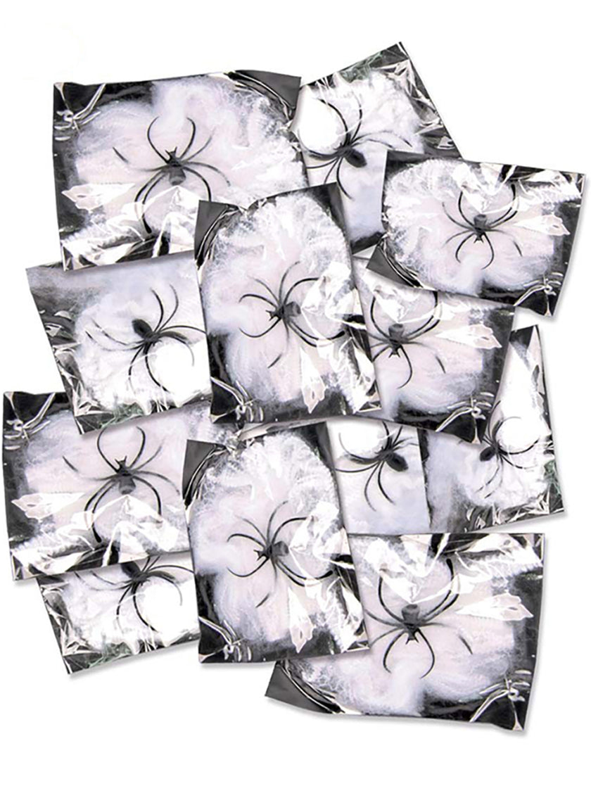 12 sachets de 12 gr. de toiles d'araignée