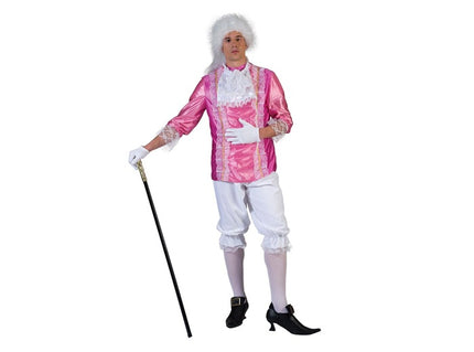 déguisement baroque marquis amadéo rose 2pcs homme