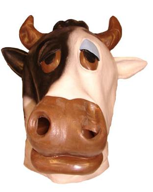 masque latex vache