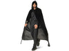 cape velours noire avec capuche adulte taille unique