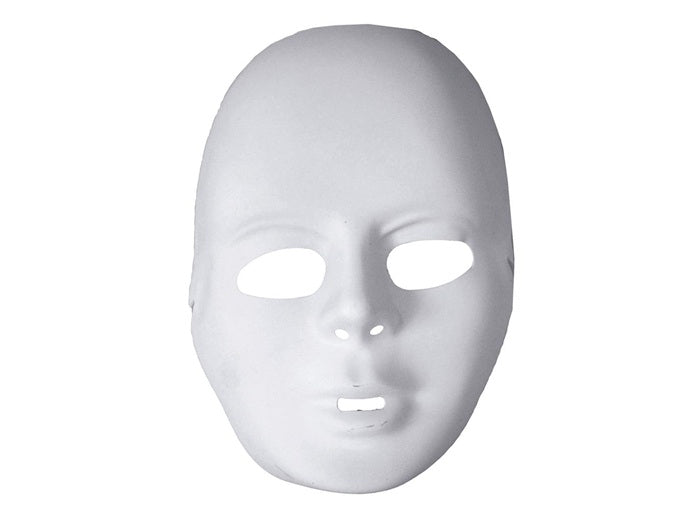 masque coque à peindre visage blanc 2