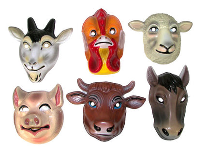 masque coque animaux de la ferme pour enfant
