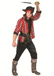 chemise pirate rouge taille xxl