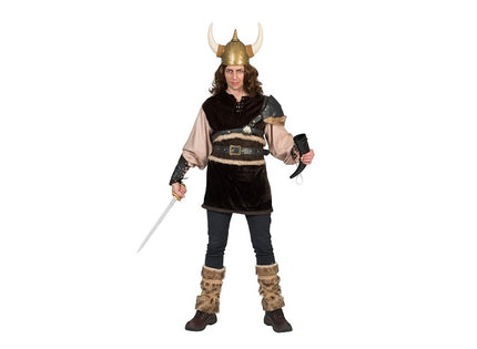 déguisement viking gaulois ragnon 6pcs homme taille m/l