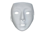 masque coque à peindre visage blanc 3