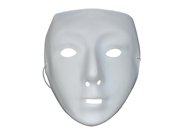 masque coque à peindre visage blanc 3