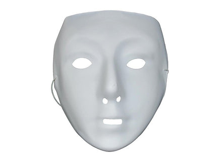 masque coque à peindre visage blanc 3