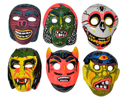 masque coque bariolé d''horreur pour enfant