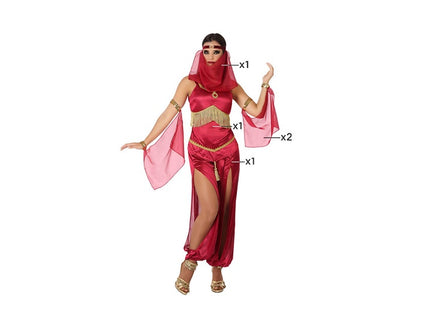 déguisement de danseuse orientale 5pcs femme taille xs/s