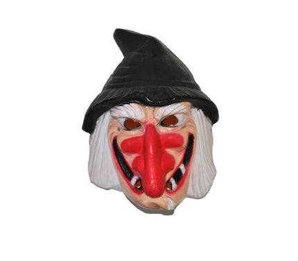 masque coque sorcière nez rouge