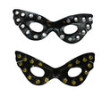 masque loup clouté noir