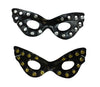 masque loup clouté noir