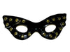 masque loup clouté noir