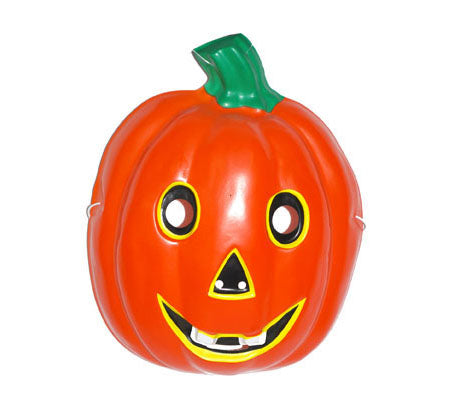 masque coque de citrouille orange