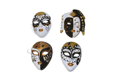 masque comédia dell''arte noir et blanc