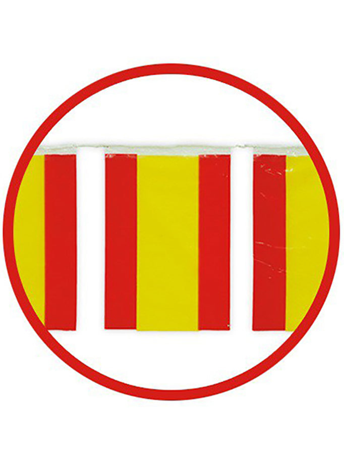 Guirlande 50 m. Grands drapeaux Espagnols