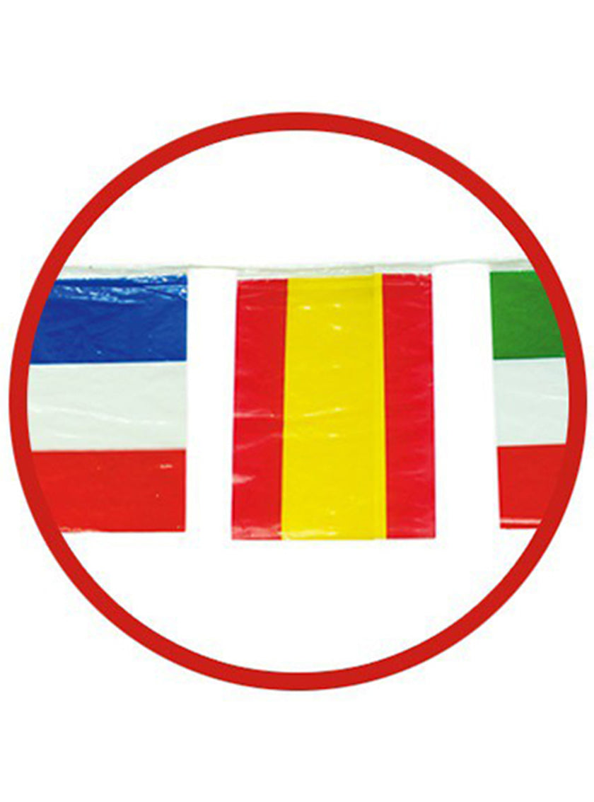 Guirlande 50 m. Grands drapeaux Internationaux