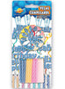 Pack de 24 Bougies et 12 porte-bougies d'anniversaire