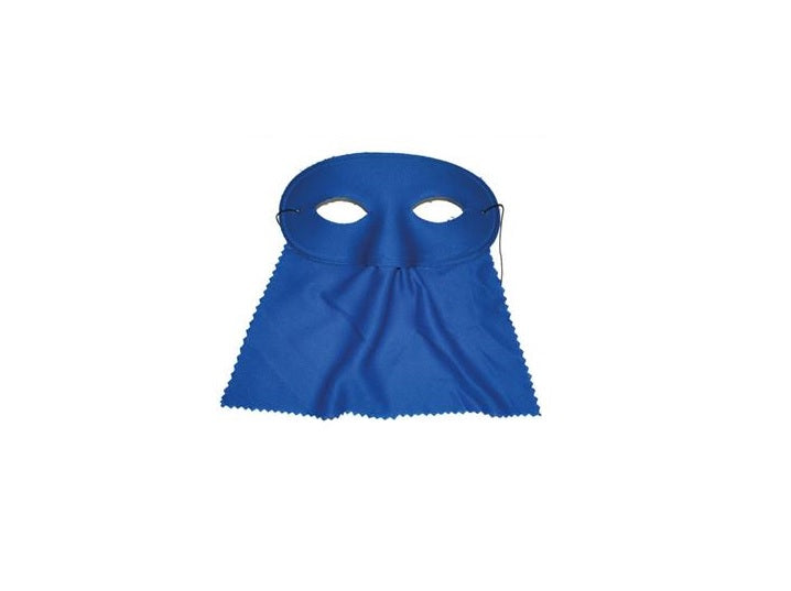 loup avec bavette bleu