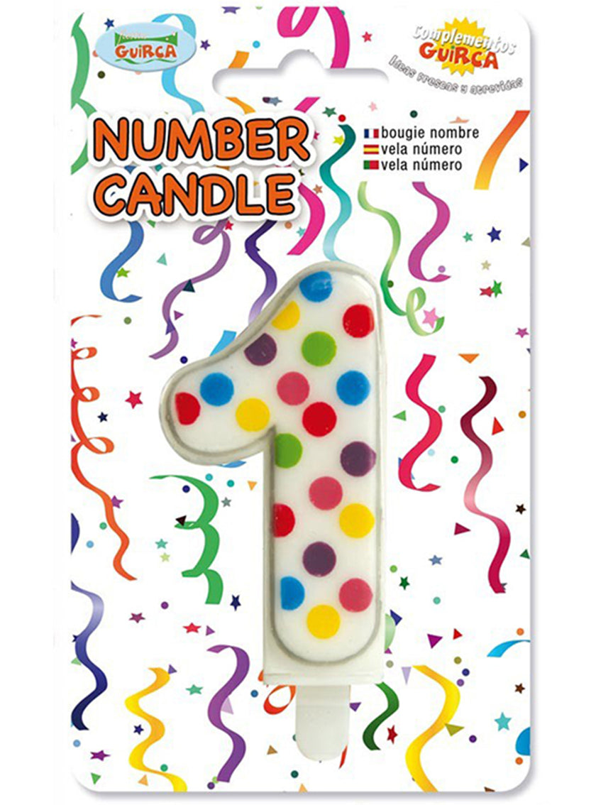 Bougie anniversaire confetti 1