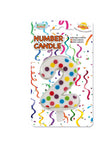 Bougie d'Anniversaire Confetti Chiffre 2