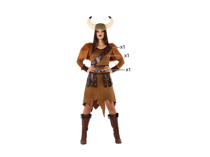 déguisement de femme viking 3pcs adulte