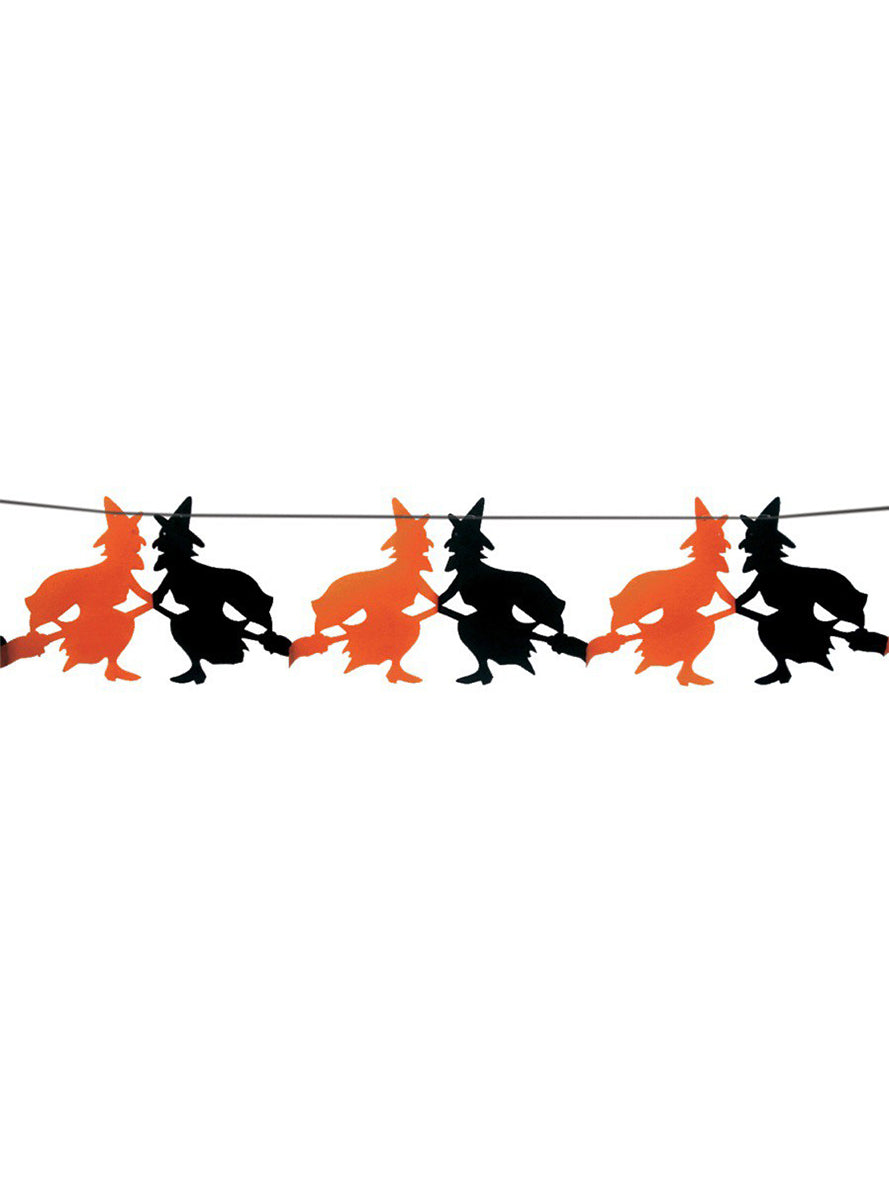 Guirlande fantaisie sorcières Halloween 23 x 300 cm