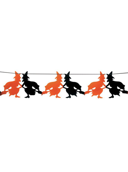 Guirlande fantaisie sorcières Halloween 23 x 300 cm