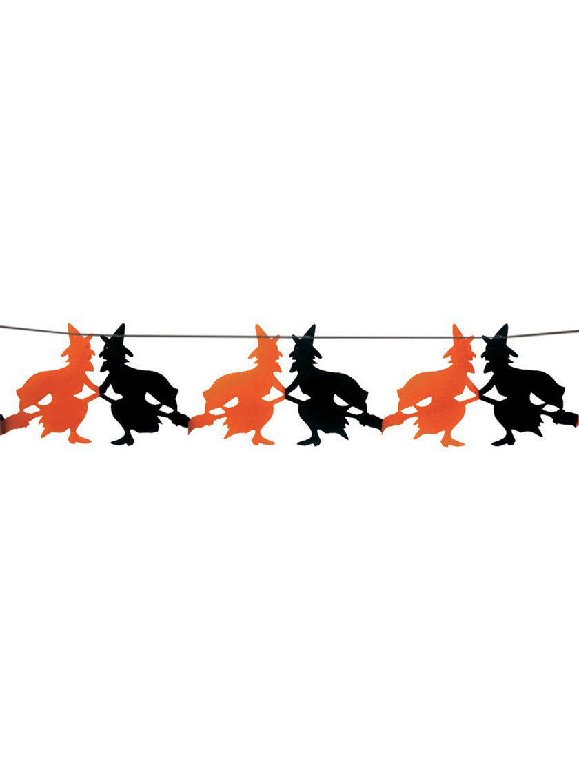 Guirlande fantaisie sorcières Halloween 23 x 300 cm