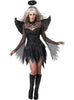 Déguisement ange noir deluxe femme