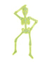 Squelette articulé 3D fluo
