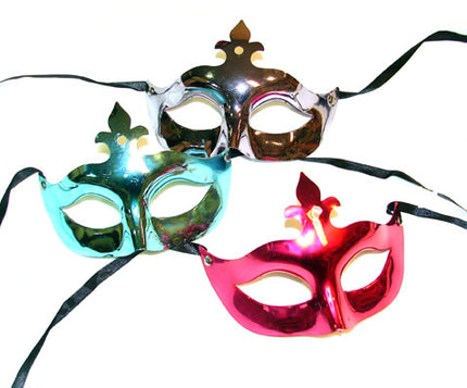 masque loup métallisé avec diadème