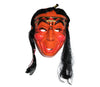 masque indien avec cheveux