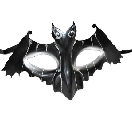 masque loup vampire noir