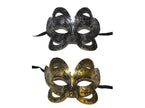 masque ailes de papillon or/argent