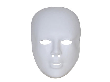masque coque à peindre visage blanc 5