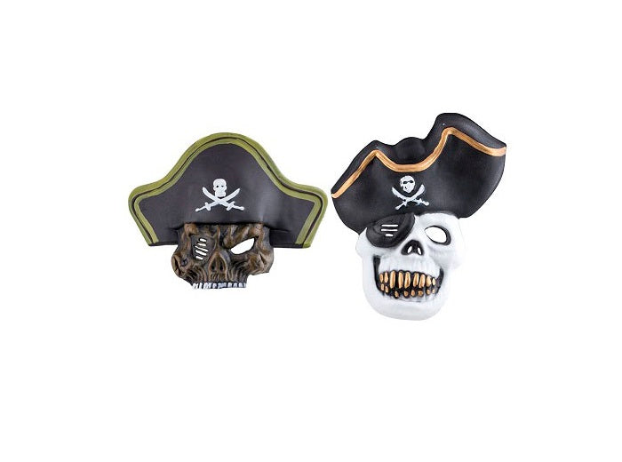 masque coque tête de mort pirate avec chapeau mix