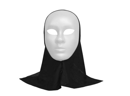 masque coque avec capuche blanc adulte
