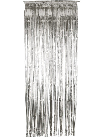 Rideau métallique argenté