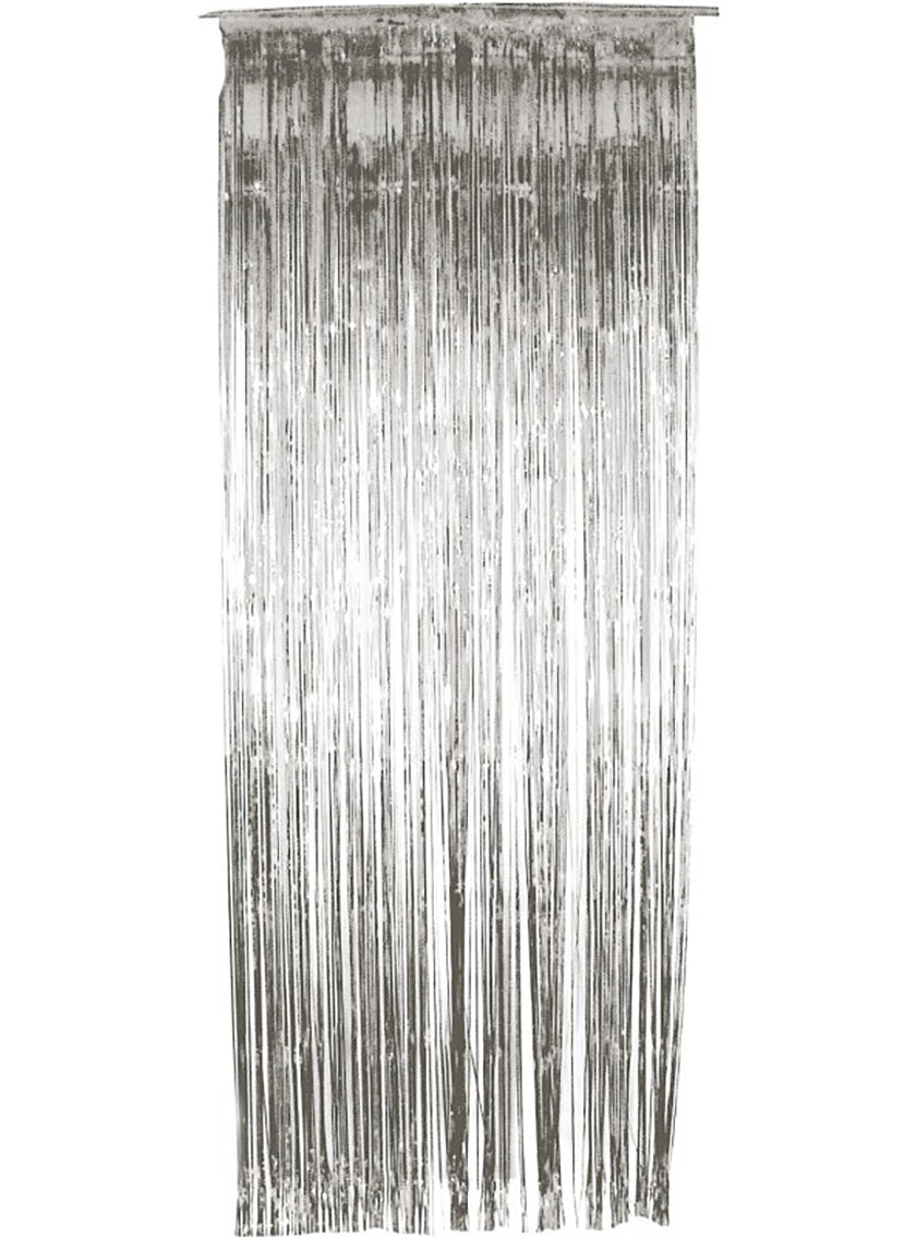 Rideau métallique argenté