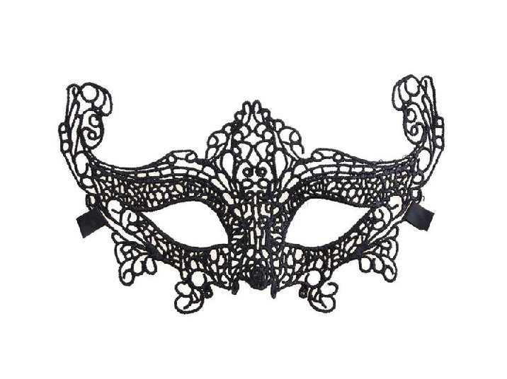 masque loup luxe dentelle noir
