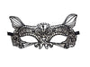 masque loup luxe dentelle avec oreilles de chat noir