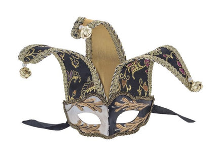 masque loup vénitien luxe effet brodé avec grelots